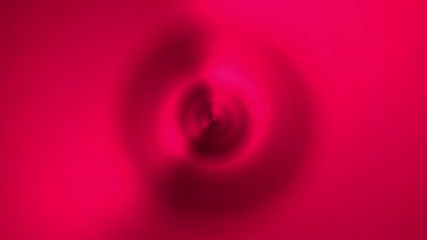 Resumen Gradiente Hipnótico Círculo Rojo Rosado Oscuro Hipnótico Misteriosa Energía — Vídeo de stock