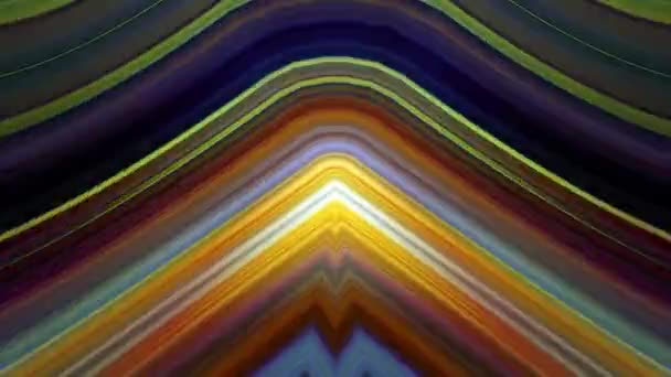 Seamless Looped Abstract Background Multicolored Hypnotic Kaleidoscope Matrix Form Chaos — Stock Video