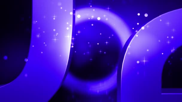 Happy New Year 2022 Texte Violet Avec Des Particules Paillettes — Video