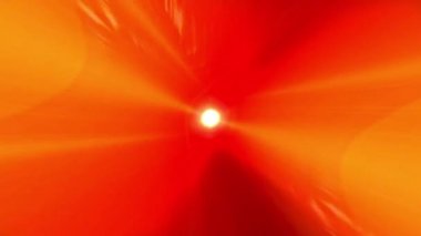 Soyut Vj döngü merkezi ışık ve kırmızı sarı sihirli enerji ışık tüneli karanlıkta. 4K 3D dikişsiz döngü sihirli ışık tüneli animasyon arka planına uçar. Bilgisayar oluşturuldu. 