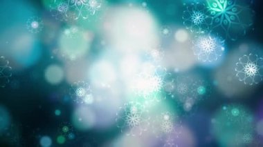 3D Güzel Renkli Bokeh Kar Taneleri ve Odaklanmamış Bokeh Işık Arkaplanı. Soyut Kar Taneleri Kar Taneleri Parçacıkları 4K Döngü Animasyon Arkaplanı. Mutlu Noeller, yeni yıl, düğün, kutlama, selamlar.