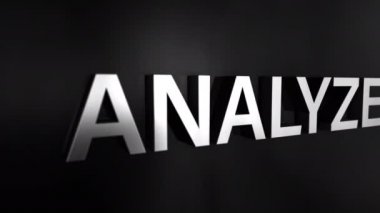 Risk Yönetimi 'nin 3 boyutlu krom kelime uçuşu Risk Yönetimi konseptinin siyah arkaplan 4K 3D animasyon üzerinde animasyon etkisi kavramı kelime efekti 
