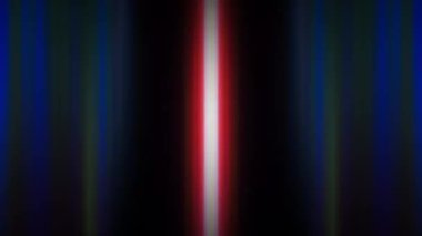 Animasyon döngüsü teknolojisi çok renkli dikey ışık çizgileri gradyan dalga animasyonu siyaha. Soyut karanlık hareket eğimli ışık, fütüristik arka plan hareketini izler. 4K sanatsal çizgiler parlayan ışık VJ döngüsü.