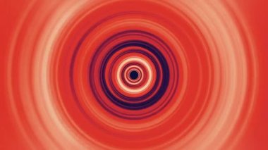 Soyut Portakal Mor Gradyan Çemberi. Hipnotik Gizemli Bulanık Dalgalar Halka Hareketi Yayıyor. 4K 3D kusursuz döngü. Psikedelik uzay teması vj dj döngü arkaplanı.