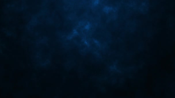 Atmosfera Nuvola Blu Scuro Fluiscono Alto Sfondo Scuro Nube Blu — Video Stock