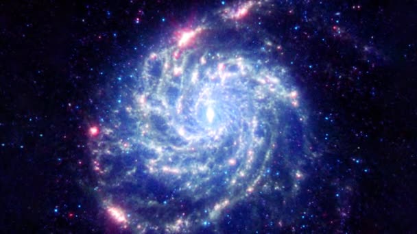 Universo Espacial Interestelar Galaxia Espiral M31 Messier Galaxia Más Grande — Vídeo de stock