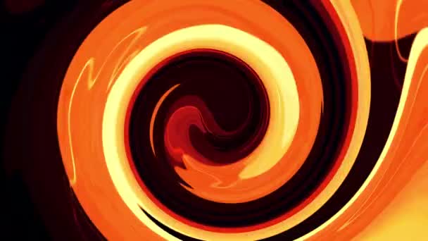 Abstract Anime Red Orange Psychedelic Swirl Tunnel Seamless Loop Motion — Stockvideo