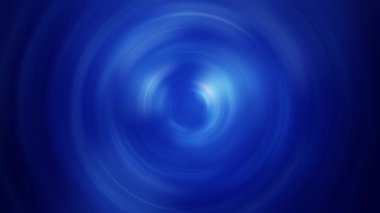 Abstract seamless loop pattern of blue spin circles with the effect of radial displacement animation. Glowing metal rings animation. Abstract background for business presentation. Seamless loop 4k 3d render 
