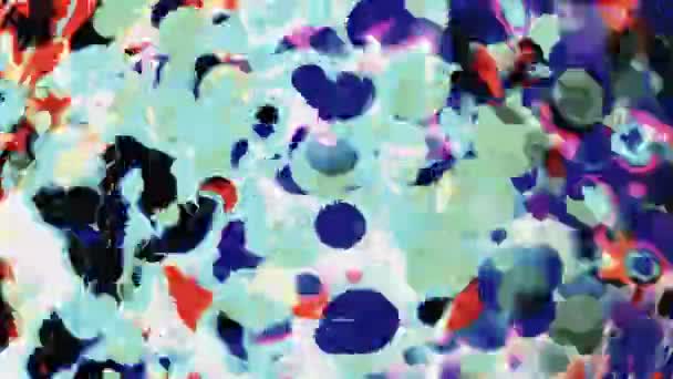 Peinture Liquide Abstraite Multicolore Beau Dégradé Sans Couture Fond Animation — Video