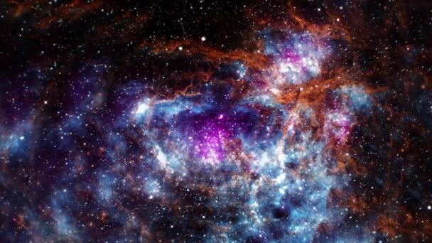 Ngc 6357 Uzay Uçuşu Istakoz Nebulası Yıldız Alanı Genişletici Emisyon — Stok video