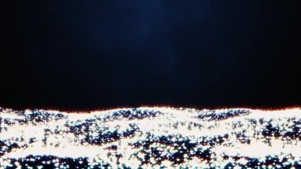 Ψηφιακό Αστραφτερό Φόντο Σωματιδίων Κύματος Αφηρημένο Φόντο Κινούμενα Και Flicker — Αρχείο Βίντεο