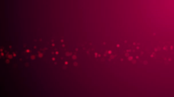 Partícula Bokeh Abstracta Sobre Movimiento Fondo Púrpura Rosa Oscuro Universo — Vídeo de stock