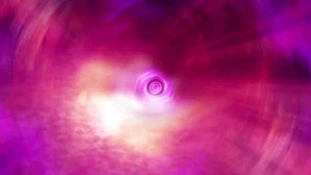 Kusursuz Döngü Pembe Hiperuzay Işık Hızı Uzay Zaman Solucan Deliği — Stok video