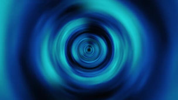 Bunte Blaue Kreis Leuchtet Tunnel Abstrakten Hintergrund Für Futuristische High — Stockvideo
