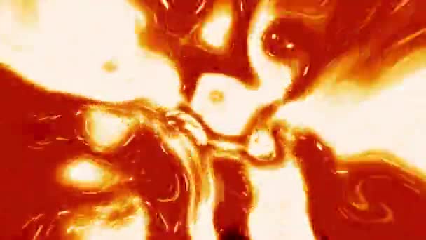 Abstraktní Pozadí Psychedelické Hypnotické Holografické Turbulence Zářit Červeně Rychle Pohybující — Stock video