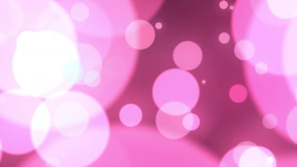 Astratto Seamless Loop Luce Rosa Rosso Bokeh Sfondo Galleggiante Sfondo — Video Stock