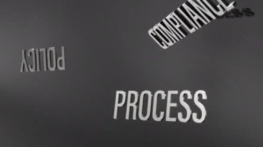 BLOCKCHAIN Uygulama Animasyon Efekti 'nin 3B krom kelime bulutu uçuşu. Giriş, başlık pankartı için konsept kelime uçan kelime efektinin 4K 3D animasyonu. Renkli Retro Oyun Eksileri