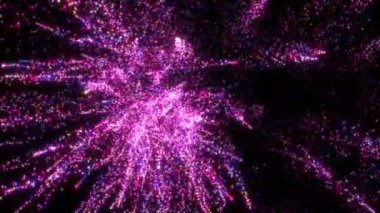 4K Soyut dikişsiz döngü parlak pembe kıvılcım yıldızı gradyan ışık efekti etkinliğiniz için arka plan, VJ, konser, başlık, fragman, sunum gösterisi. 