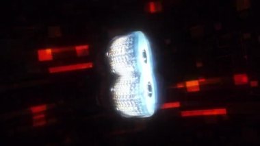 Soyut dijital fütüristik geri sayım 10 'dan 0' a dijital metin animasyon kalıbı matris stili. 4K 3D geri sayım numaraları, teknoloji soyut arkaplan. Matris parçacıkları ızgarası, modern siber yüksek teknoloji.