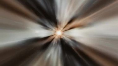 Soyut radyal ışıltı altın çizgili ışık girdabı tüneli. Ortasında da optik ışık var. 4K 3D kusursuz döngü biçimlendirme fütüristik arka plan. Parlak işaret fişeği dönen soyut bilim kurgu dokusu. 