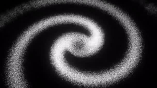 4K 3D Rendering abstrakten Hintergrund glühen weiße Spiralpartikel bewegen turbulente Verdrängungseffekte nahtlos Schleife. Loopable Kreative abstrakte glühen weiße Partikel Kunst Animation Hintergrund.