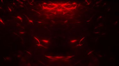 Soyut arka plan dalgalı grunge kırmızı dinamik mağara. Metalik sıvı dalga soyut arka plan animasyonu. 3 boyutlu dalgalı duvar kağıdı, sıvı dalgalar, sıvı metal yüzey.