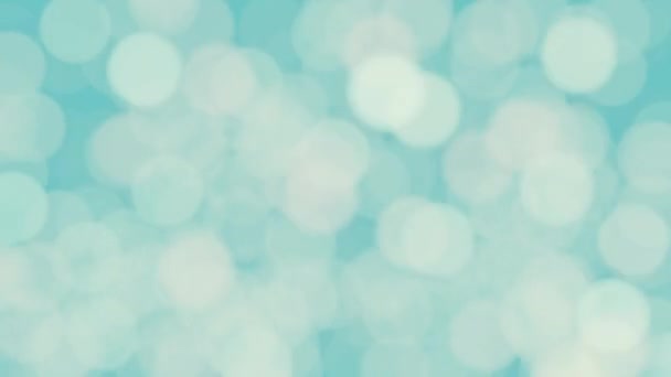 Abstract White Bokeh Texture Pastel Blue Background Looped Animation Seamless — Stock Video