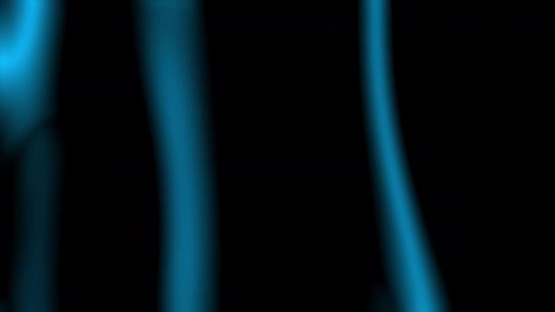 Abstract Blue Light Leak Blurred Gradient Loop Motion Black Background — стоковое видео