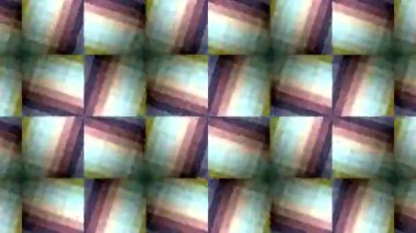 Soyut çok renkli geometrik kaleydoskop hipnotik hareketli duvar arkaplanı. Kusursuz döngü 4K 3D görüntüleme. Soyut mozaik desenli duvar arka plan animasyonu. Gelecekçi bilim kurgu başlığı.