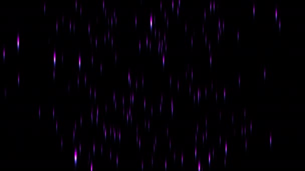 Loop Glow Pink Blue Particles Flow Black Background Animation Blue — Video Stock