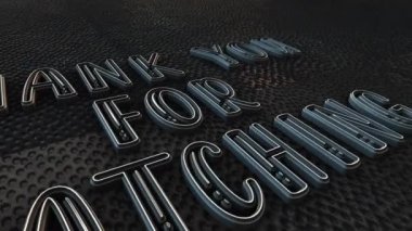 Animasyon efektlerini izlediğiniz için teşekkür ederim. 4K 3D animasyon kelimesi giriş için kelime efekti elemanı, başlık pankartı. Renkli Retro Oyun 