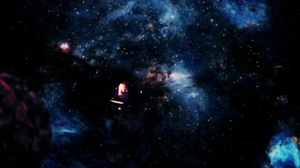 Galaxy Εξερεύνηση Nasa James Webs Τηλεσκόπιο Εξωτερικό Διάστημα Προς Κεντρικό — Αρχείο Βίντεο
