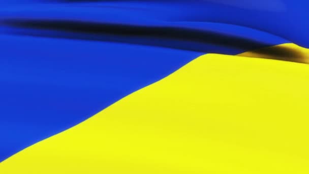 ウクライナのフラグの風のテクスチャの背景コロンビアフラグに手を振るのループ コロンビアの旗のビデオが風に揺れる — ストック動画
