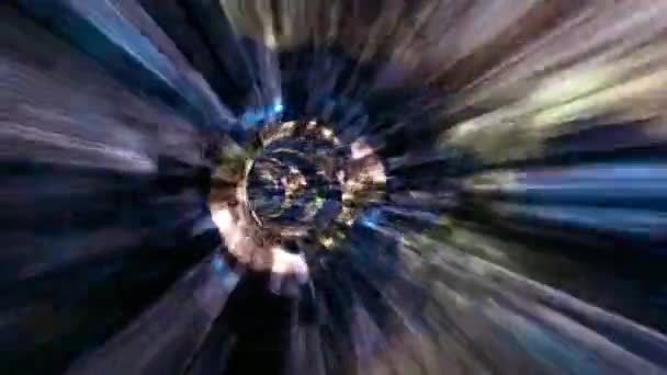 시공간 애니메이션을 초신성 소용돌이 Loop Sci 하이퍼 스페이스 볼텍스 터널의 — 비디오