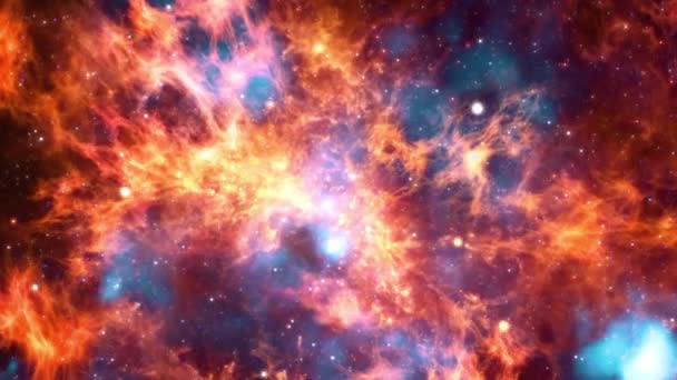 Space Interstellar Travel Universe Doradus Large Magellanic Cloud Nebula Galaxy — Vídeo de Stock