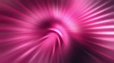 Animation of beautiful pink center light radial shine ray background. Abstract motion background with shining lights.