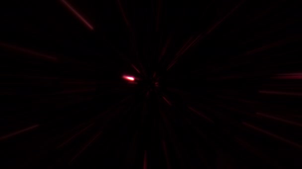 Loop Abstract Red Radial Center Optical Flare Spark Shine Ray — Vídeo de stock