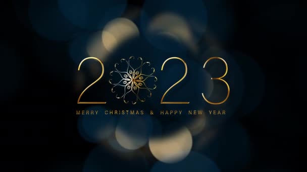 Loop 2023 Merry Christmas Happy New Year Cinematic Title Trailer — Stock video