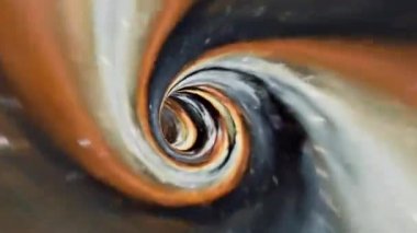 Abstract 3D grunge hyper space warp Flight in futuristic sci-fi virtual reality swirl tunnel seamless loop. 4K 3D Loop colorful Sci-Fi space travel background concept. Abstract Science 