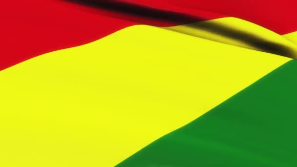 Петля Флага Боливии Размахивающая Фоне Текстуры Ветра Видео Флагом Боливии — стоковое видео