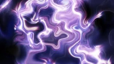 Abstract background hypnotic holographic turbulence glow flickering shine blue purple fast moving and changing reflection and lights. 4K 3D seamless looping. Liquid Diffusion Blast Movement. 