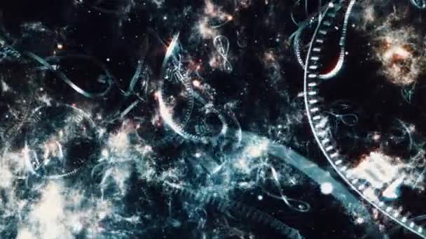 Loop Dark Space Time Illusion Abstract Background Loop Sci Interstellar — 비디오