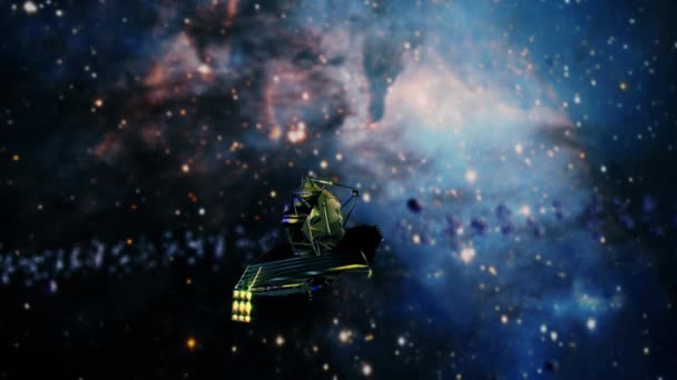 Explorarea Galaxiei Telescopul Nasa James Webs Spre Galaxia Centrală Strălucitoare — Videoclip de stoc