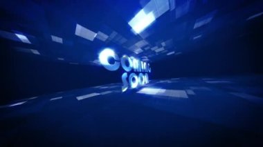 Yakında gelecek bilim teknolojisi fütüristik sinema başlığı geçmişi. Ağ teknolojisi tanıtımı için Yakında Bilim Teknolojisi animasyonu.