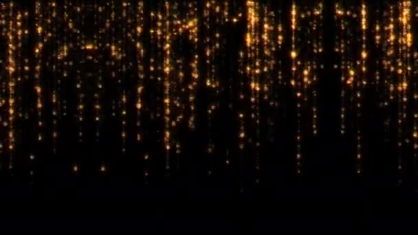 Boucle Tombant Scintillement Paillettes Particules Animation Résumé Fiche Information Pour — Video