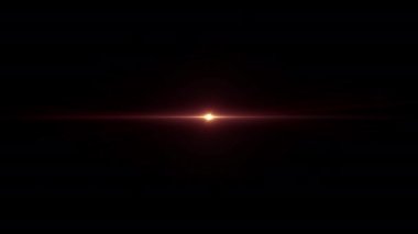 Soyut döngü merkezi, turuncu optik parlak lens, yanıp sönen dönüş animasyon arka planı. 4K kusursuz döngü dinamik parlak yıldız ışığı etkisi. Yıldız ışığı çizgileri.