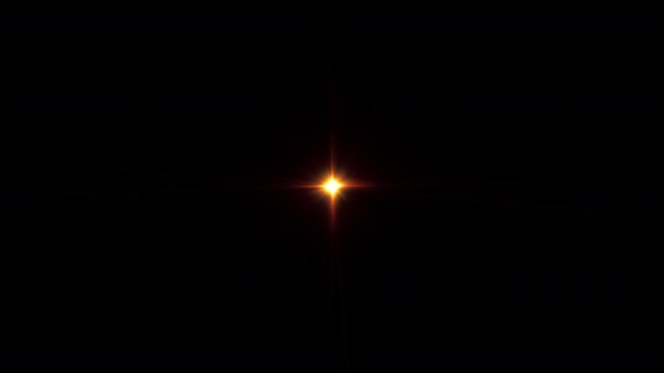 Абстрактний Циклічний Центр Золотий Помаранчевий Оптичний Блиск Лінзи Мерехтить Мерехтливий — стокове відео