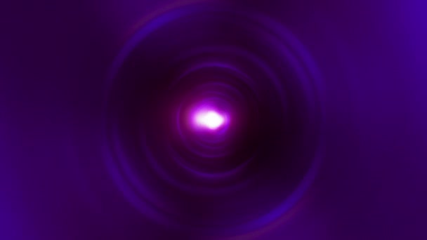Abstraktní Smyčka Růžová Purpurový Radiální Vírový Tunel Centrální Optické Světlice — Stock video
