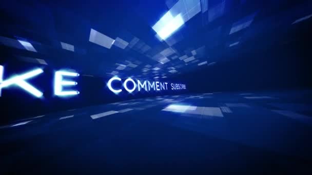 Gilla Kommentar Prenumerera Text Science Technology Futuristic Cinematic Title Background — Stockvideo