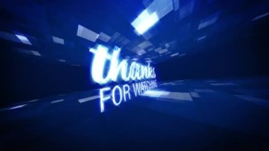 Metin Bilimi teknolojisi fütüristik 3D sinematik başlık geçmişini izlediğiniz için teşekkürler. İş ağı teknolojisi tanıtımı için animasyon.